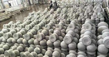 萍乡芝麻白圆球 石球 挡车球