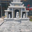 萍乡芝麻白中国黑石材套墓 花岗岩墓碑
