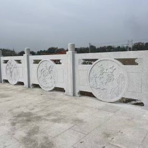 萍乡芝麻白河道栏杆 石材栏杆