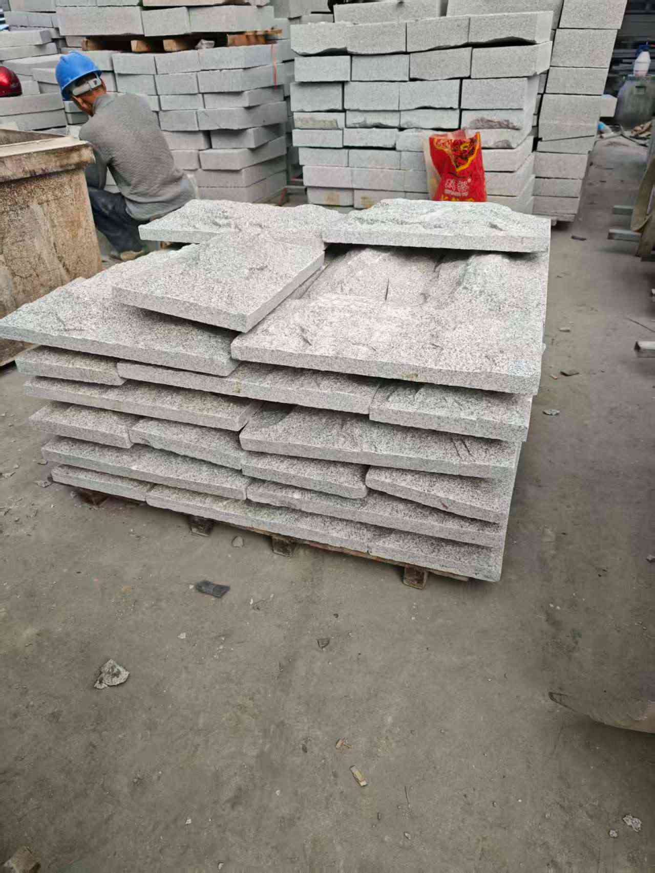 萍乡芝麻白蘑菇石，自然面