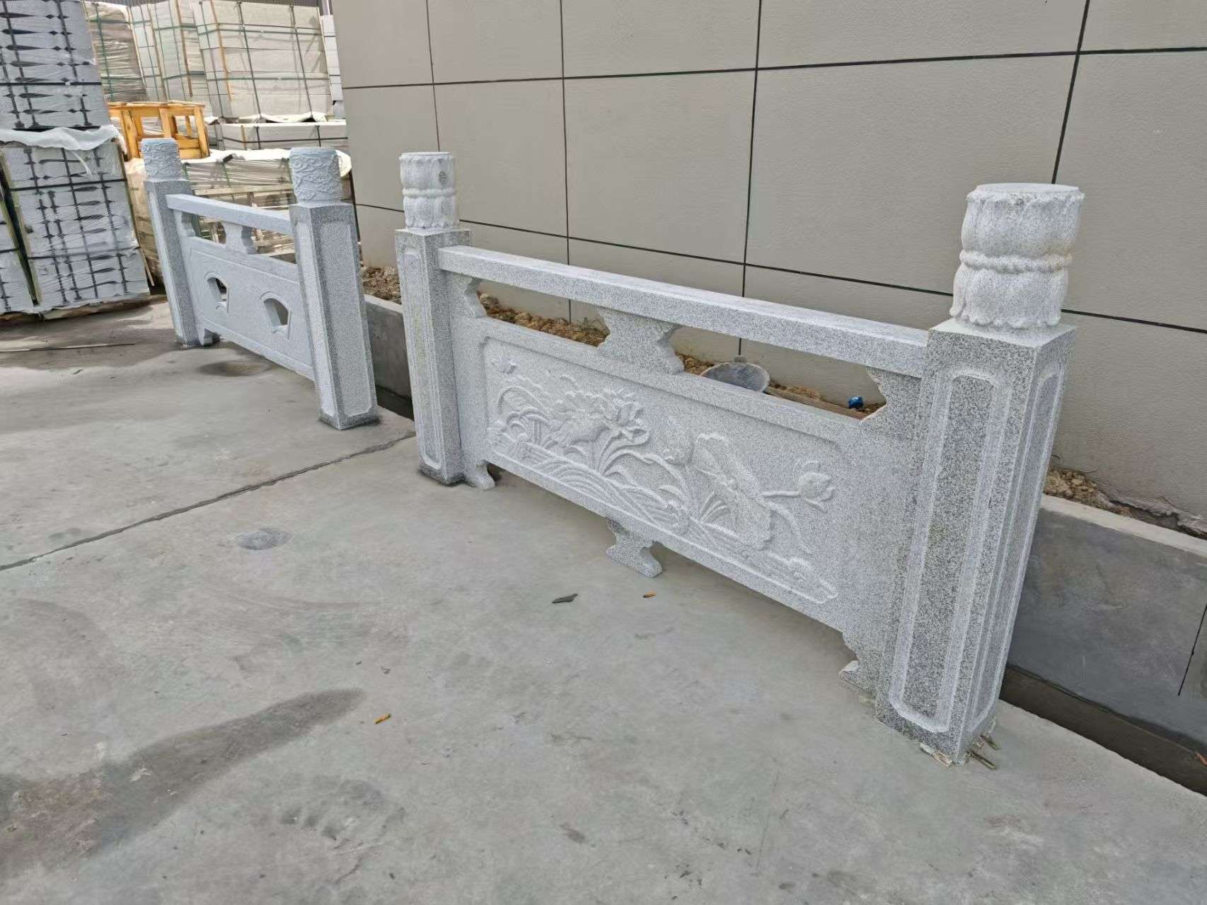 萍乡芝麻白河道栏杆 石材栏杆