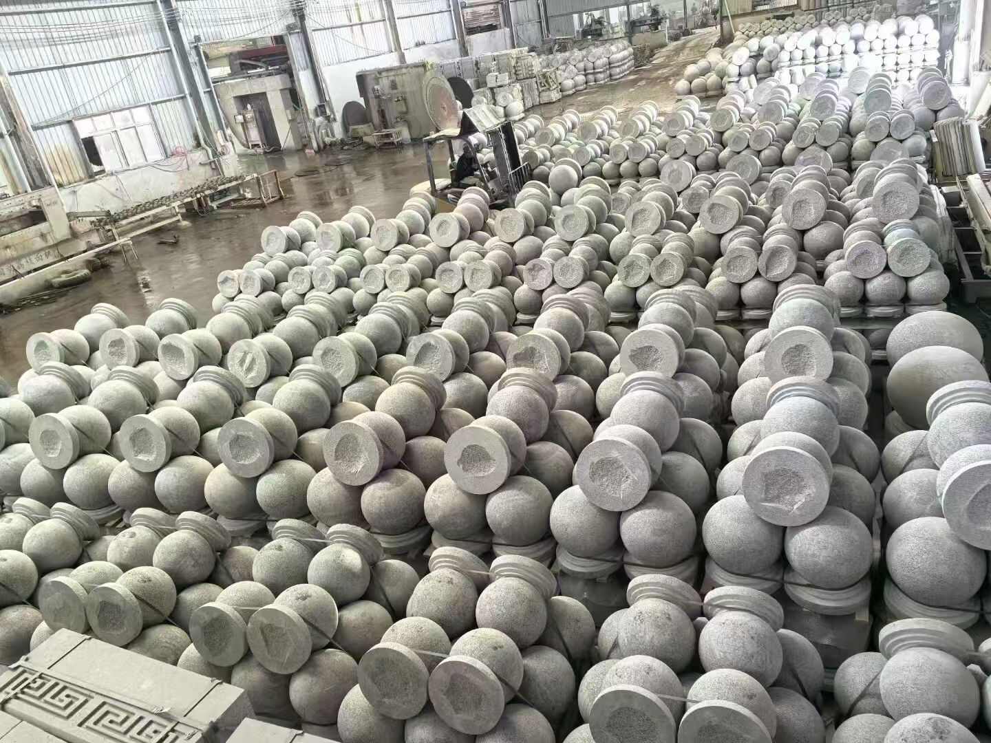 萍乡芝麻白圆球 石球 挡车球